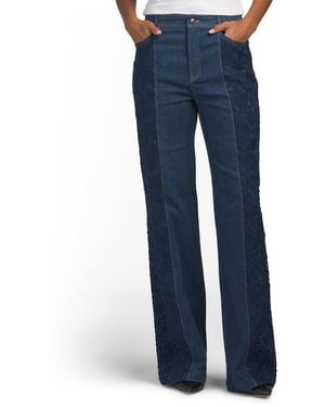 TJ Maxx Lace Combo Francine Pants For Spandex/Cotton/Polyester - Blue