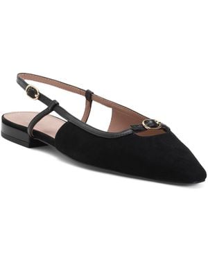 TJ Maxx Suede Cassidy Slingback Flats For Leather//Suede - Black