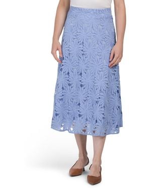 TJ Maxx Lace Skirt For Spandex/Polyester - Blue
