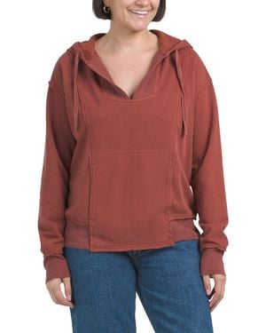 TJ Maxx Rosalyn Hoodie For Cotton/Rayon - Red