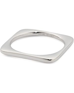 TJ Maxx Sterling Polished Square Stacking Ring - White