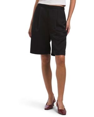 TJ Maxx Satin Shorts For Polyester - Black