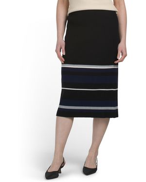 TJ Maxx Avril Midi Skirt For Polyester/Viscose - Black