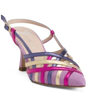 TJ Maxx Leather Heels With Multiple Straps For Leather/Suede - Pink