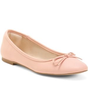 TJ Maxx Leather Sadie Ballet Flats For Leather - Pink