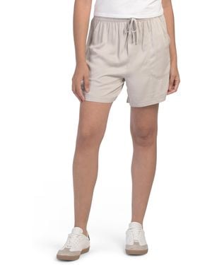 TJ Maxx Woven Shorts For Viscose - Natural