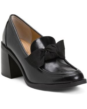 TJ Maxx Kind Bow Heeled Loafer Heels For - Black