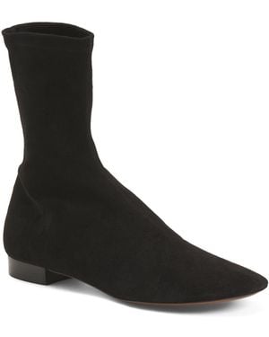 TJ Maxx Suede Antes Boots For Leather/Suede - Black