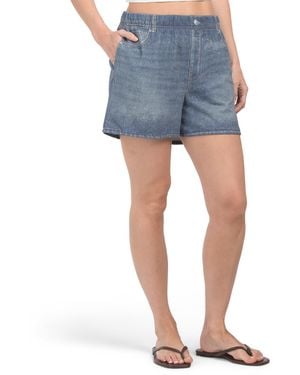 TJ Maxx Denim Look Shorts, Cotton/Polyester - Blue