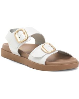 TJ Maxx Patent Leather Sandals For - White