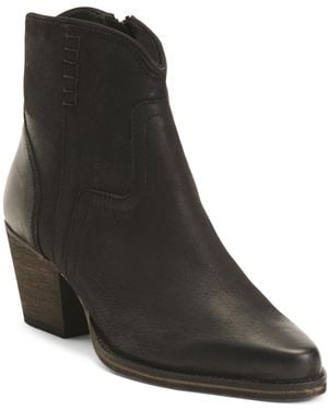 TJ Maxx Leather Juniper Booties For - Black