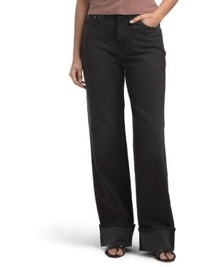 TJ Maxx Rexford Cuffed Jeans For Spandex/Cotton - Black