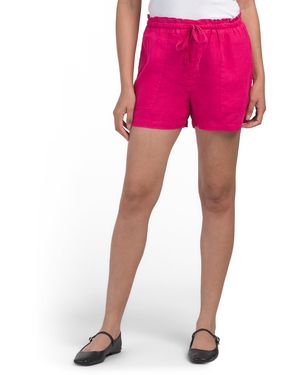 TJ Maxx Linen Paulette Shorts - Pink
