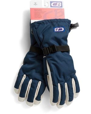 TJ Maxx Insulated Ski Gloves For Polyester/Leather - Blue