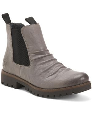 TJ Maxx Leather Payton 55 Comfort Booties For - Gray