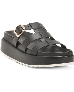 TJ Maxx Leather Sloane Sandals For - Gray