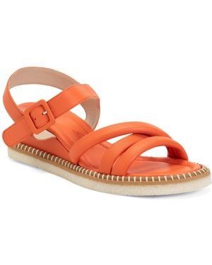 TJ Maxx Leather Mascato Quarter Strap Sandals For - Orange