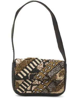 TJ Maxx Beaded Pattern Bag For Leather - Metallic