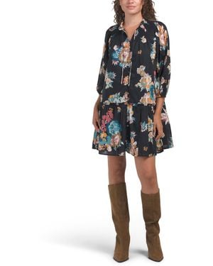 TJ Maxx Emmanuelle Mini Dress For Cotton - Black