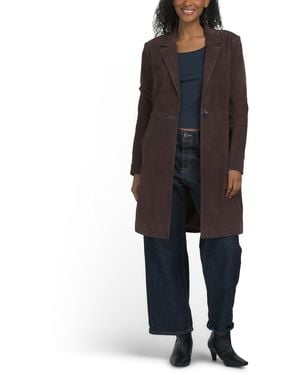TJ Maxx Suede Melinda Jacket For Polyester/Suede - Black