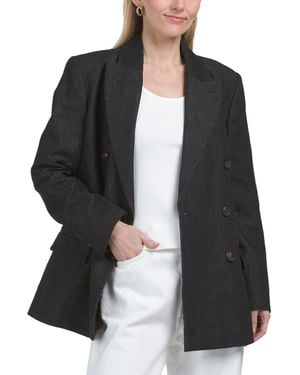 TJ Maxx Blazer Jacket For Cotton/Linen - Black