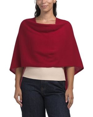 TJ Maxx Cashmere Dress Topper Poncho For - Red