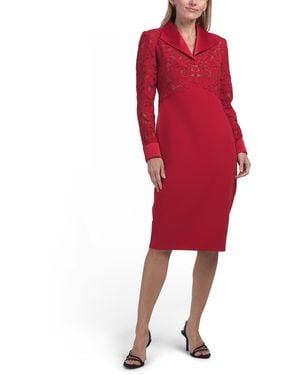 TJ Maxx Collared Cocktail Dress For Spandex/Polyester