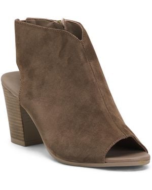 TJ Maxx Suede Genesis Heels For Leather/Suede - Brown