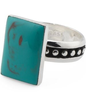 TJ Maxx Sterling Plated Copper Bead Ring - Blue