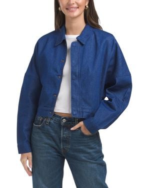 TJ Maxx Barrel Sleeve Jacket For Cotton - Blue