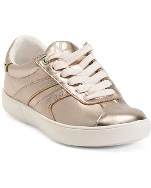 TJ Maxx Leather Medina Comfort Sneakers For - Natural