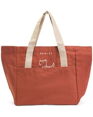 TJ Maxx Canvas Hide And Seek Dog Small Tote For - Red