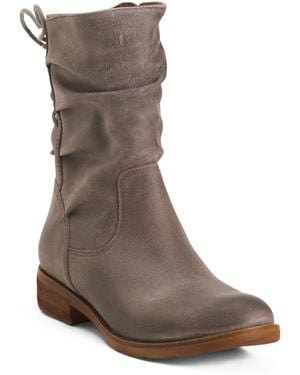 TJ Maxx Suede Sharnell Low Comfort Booties For - Brown