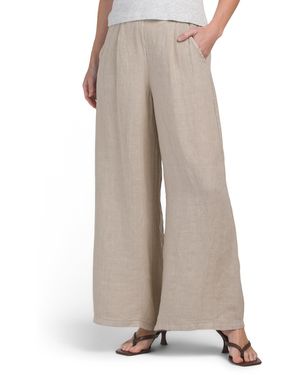 TJ Maxx Linen Long Pants For - Natural