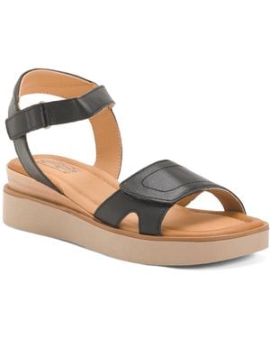 TJ Maxx Leather Stunner Sandals For - Metallic