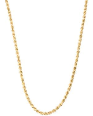 TJ Maxx 14Kt Rope Chain Necklace For - Metallic