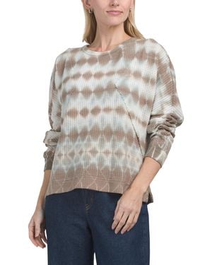 TJ Maxx Delsi Pull Over Top, Spandex/Cotton/Polyester - Gray