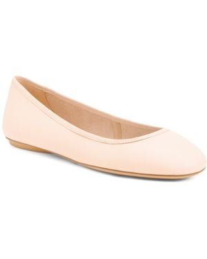 TJ Maxx Wide Leather Christina Ballet Flats For - Pink