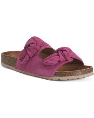 TJ Maxx Suede Fashion Sandals For - Purple
