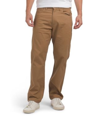 TJ Maxx Stretch Canvas Pants For Spandex/Cotton - Natural
