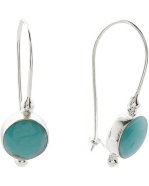 TJ Maxx Sterling Plated Round Earrings - Blue
