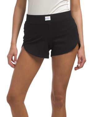 TJ Maxx Cotton Blend Stretch Shorts For Spandex/Cotton - Black