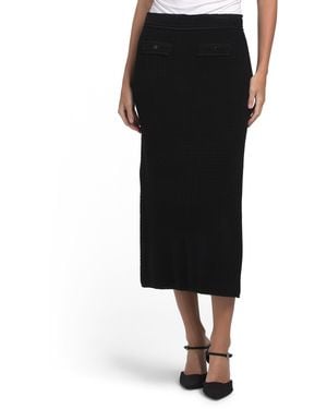 TJ Maxx Leandra Skirt For Cotton/Polyester/Viscose - Black