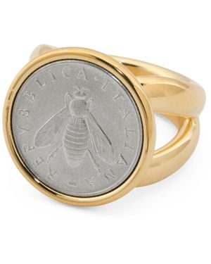 TJ Maxx 14Kt Bee Coin Ring For - Gray