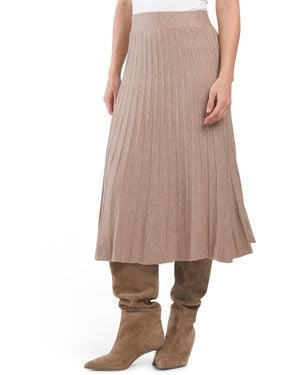 TJ Maxx Stripe Ribbed Skirt For Nylon/Polyester/Viscose - Pink