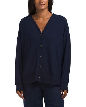 TJ Maxx Sylvia Oversized Cardigan, Spandex/Polyester/Rayon - Blue
