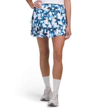 TJ Maxx Upf 50 Layered Pleat Skort, Spandex/Polyester - Blue