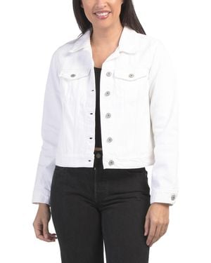 TJ Maxx Tomboy Trucker Jacket, Cotton - White