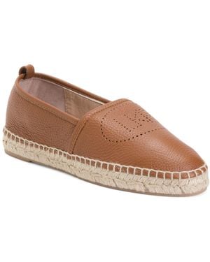 TJ Maxx Leather Alexa Perforated Flats For - Brown