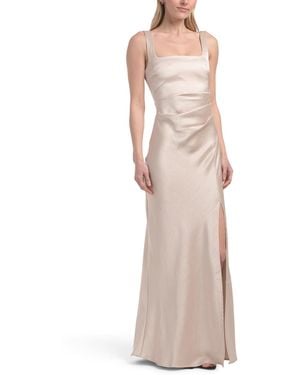 TJ Maxx The Dreamer Square Neck Dress For Polyester - Natural